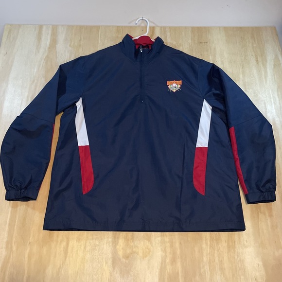 Cooperstown Dreams Park Mens Large Jacket Quarter Zip‎ Windbreaker Pullover - Picture 1 of 7
